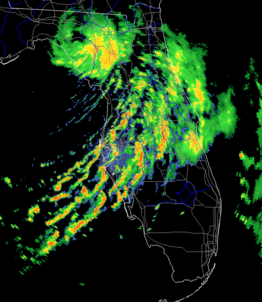 florida radar showing hurricane